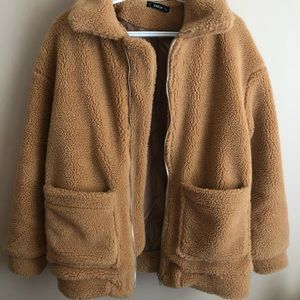 Oversized Teddy Bear Jacket